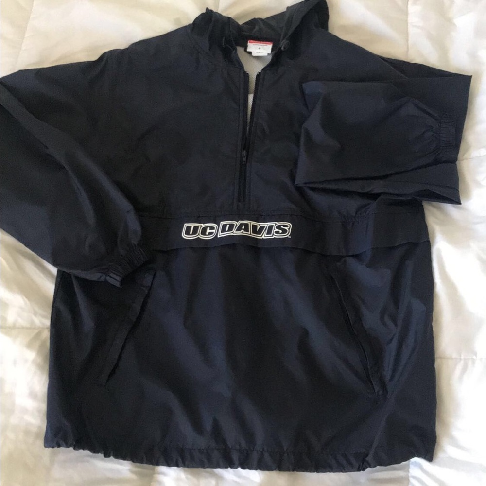 Navy blue champion windbreaker